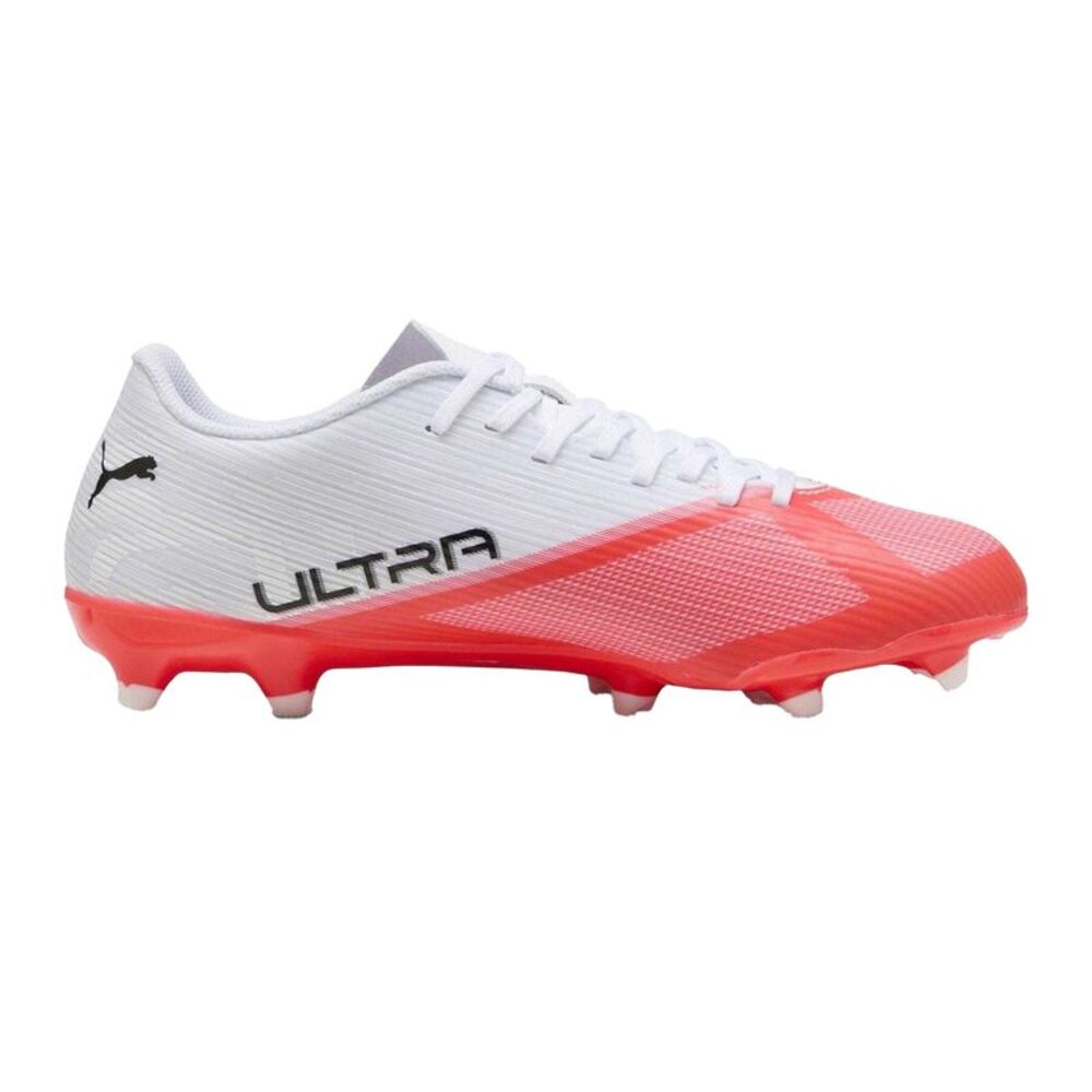 Puma Mens Ultra 7.4 Firm Ground Football Boots / White/Red